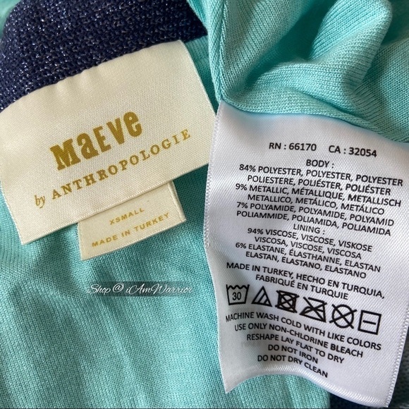 Anthropologie Maeve shimmer color-block ombré pleated skirt *shop@iamwarrior - Picture 9 of 10